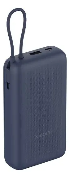 POWER BANK 20000 MAH DE 33 W CON CABLE INTEGRADO Color Azul