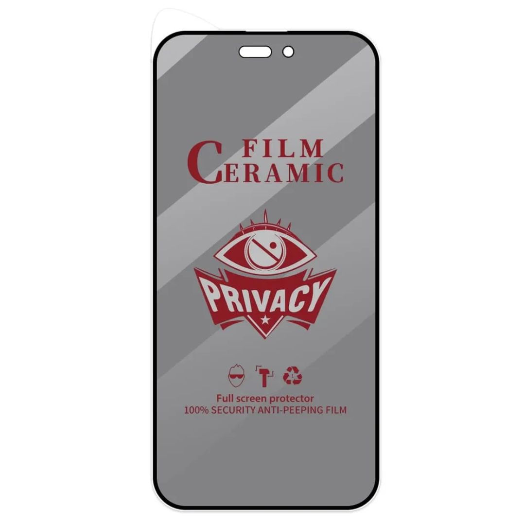 Pack 2 MICA CERAMICA MATE ANTIESPIA antishock resistente PARA IPHONE 12