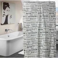Cortina de Baño Letras 180x180cm