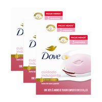 Pack Jabón de Tocador DOVE Leche de Coco Barra 90g Paquete 3un x 3un