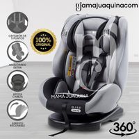 Silla de Auto Giratorio Ebaby «VERO 360°» Gris Claro - copy