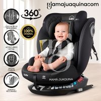 Silla de Auto Giratoria 360° «ESSIA» de Lujo Negro - copy