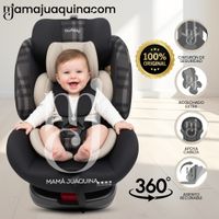 Silla de Auto Giratoria 360° ISOFIX «DUNEX» de Lujo Beige