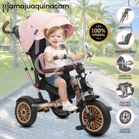 Triciclo Guiador Giratorio MAX «ROADSTER» USB Rosa