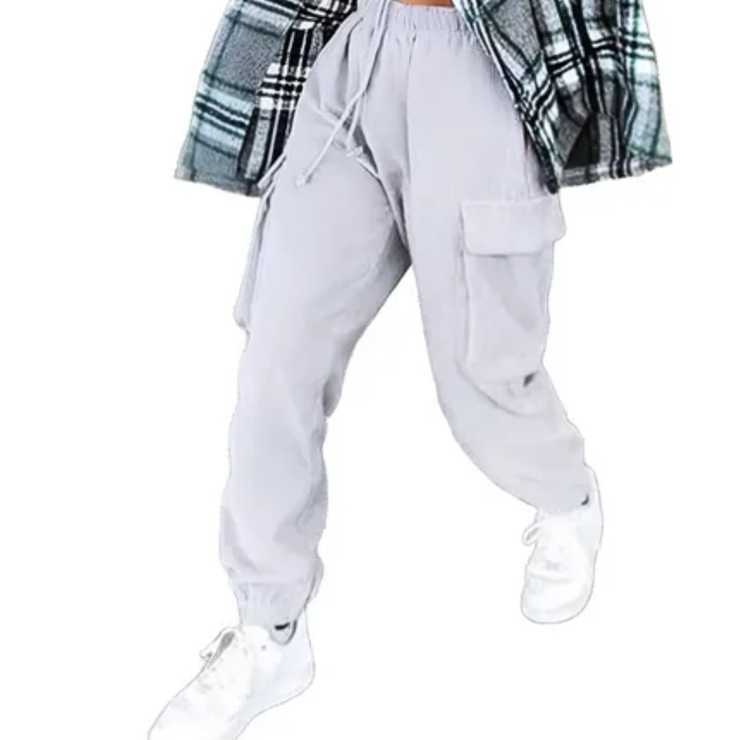 Jogger Cargo Oversize Mujer - Jogger Deportivo Mujer - Buzo Mujer XL NEGRO - copy