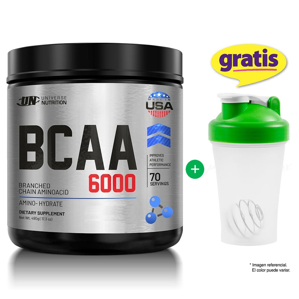 BCAA 6000 de 480 GRAMOS FRUIT PUNCH UNIVERSE NUTRITION