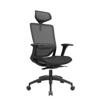 Silla Ergonómica Reclinable Con Slider Brazo 4D. Loop Negro Ofideas