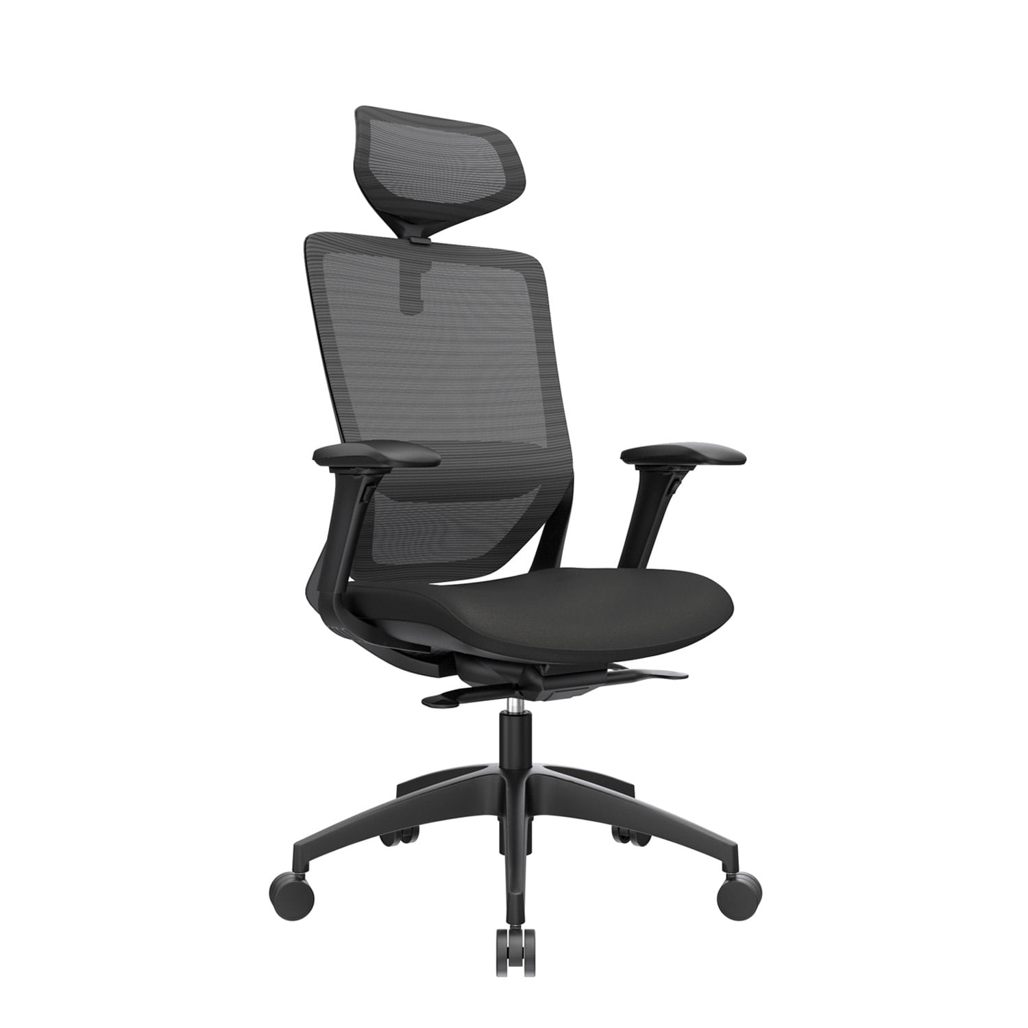 Silla Ergonómica Reclinable Con Slider Brazo 4D. Loop Negro Ofideas