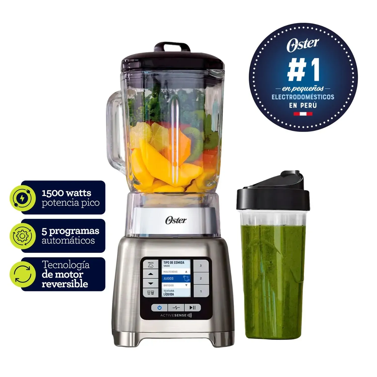 Licuadora ActiveSense Silver 2L con Blender- BLSTTDGNBG053 - !OFERTON! -
