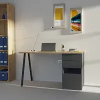 Escritorio Moderno Kiroba color Gris/Duna TU MESITA