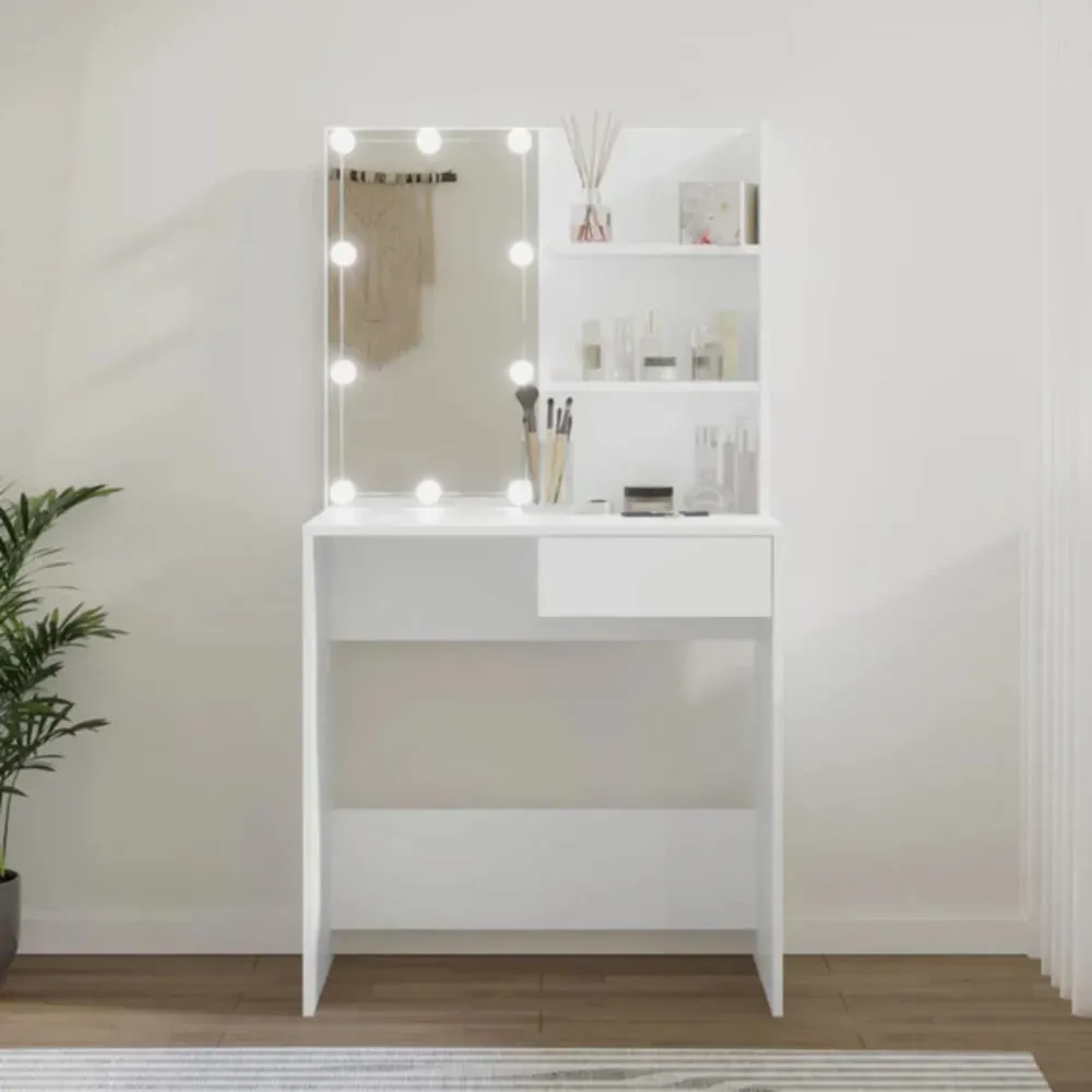 Tocador Moderno Misti con focos LED color Blanco TU MESITA