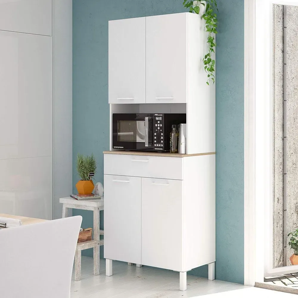 Mueble para Microondas Emma color Blanco TU MESITA