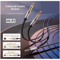 Cable de audio Plug 3.5mm a 2 RCA Macho 5 Metros NETCOM