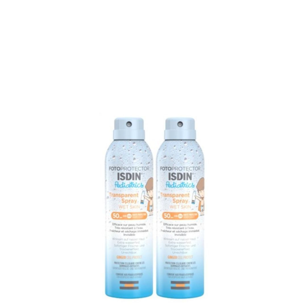 Duo ISDIN TRANSPARENT SPRAT WET SKYN PED 250ml + PEDIATRICS LOTION SPRAY 50+ 250ML