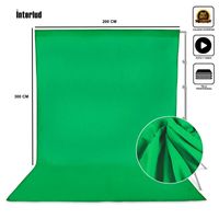 Fondo de Tela verde 3m para Estudio Fotográfico INTERLUD