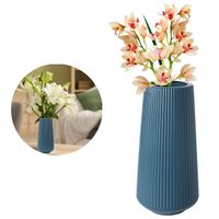Florero Decorativo Modelo Axis Lineal Largo Azul
