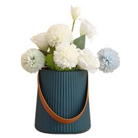 Florero Decorativo Modelo Primavera Lineal Azul