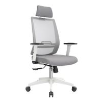 Silla Ergonómica Reclinable Dubai Presidente Gris Nylon Ofideas
