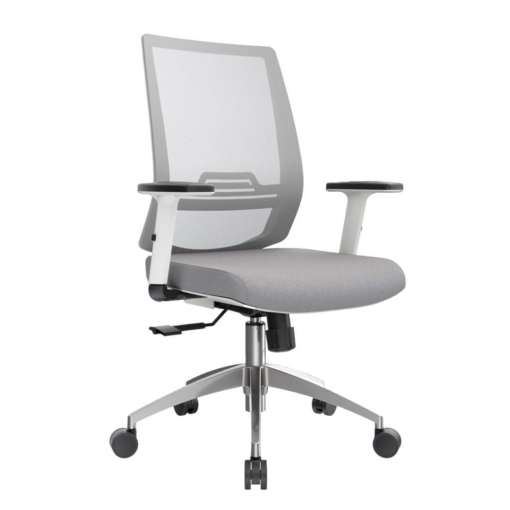 Silla Ergonómica Reclinable Dubai Gerente Gris Nylon Ofideas