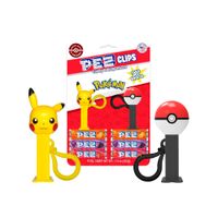 Pokemon PEZ Clips Two Mini Dispensers On Keychain Clip