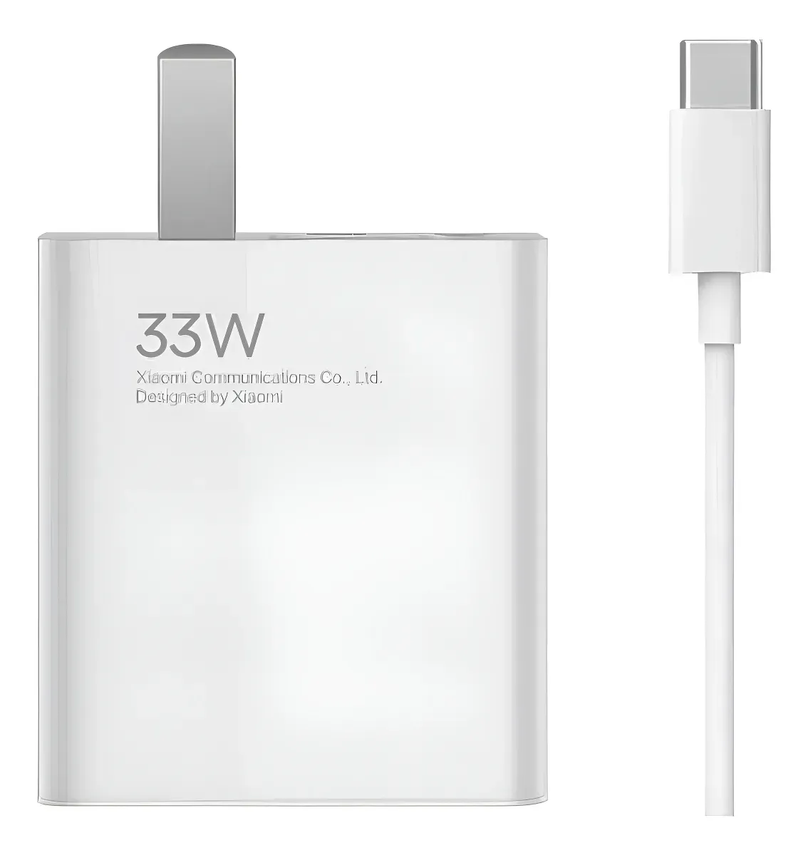 Cargador Xiaomi MDY-11-EX usb-a de pared con cable carga rápida blanco