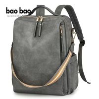 MOCHILA BOLSO GRANDE DE CUERO PARA MUJER GRIS
