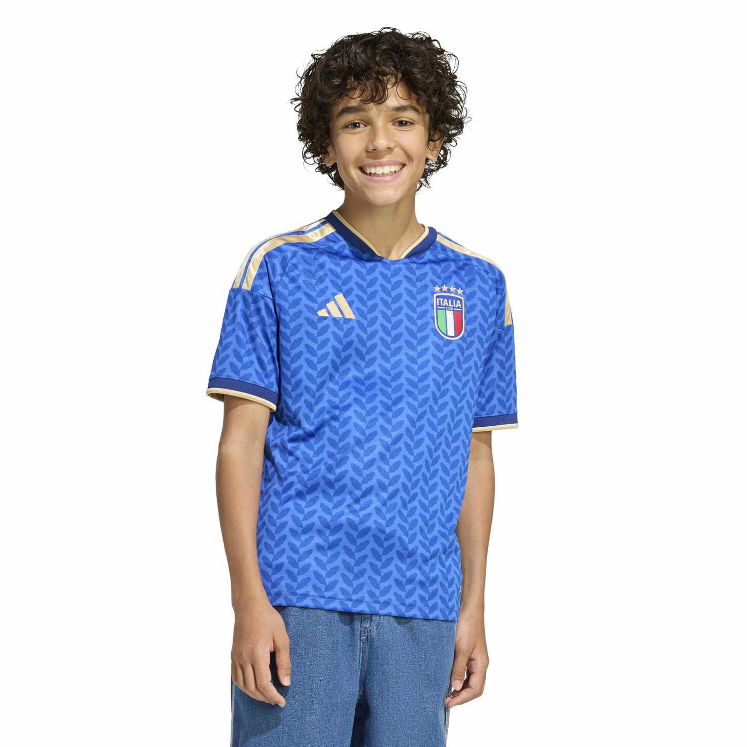 Camiseta Adidas Niño Figc H Jsy Y Jy7585 Azul
