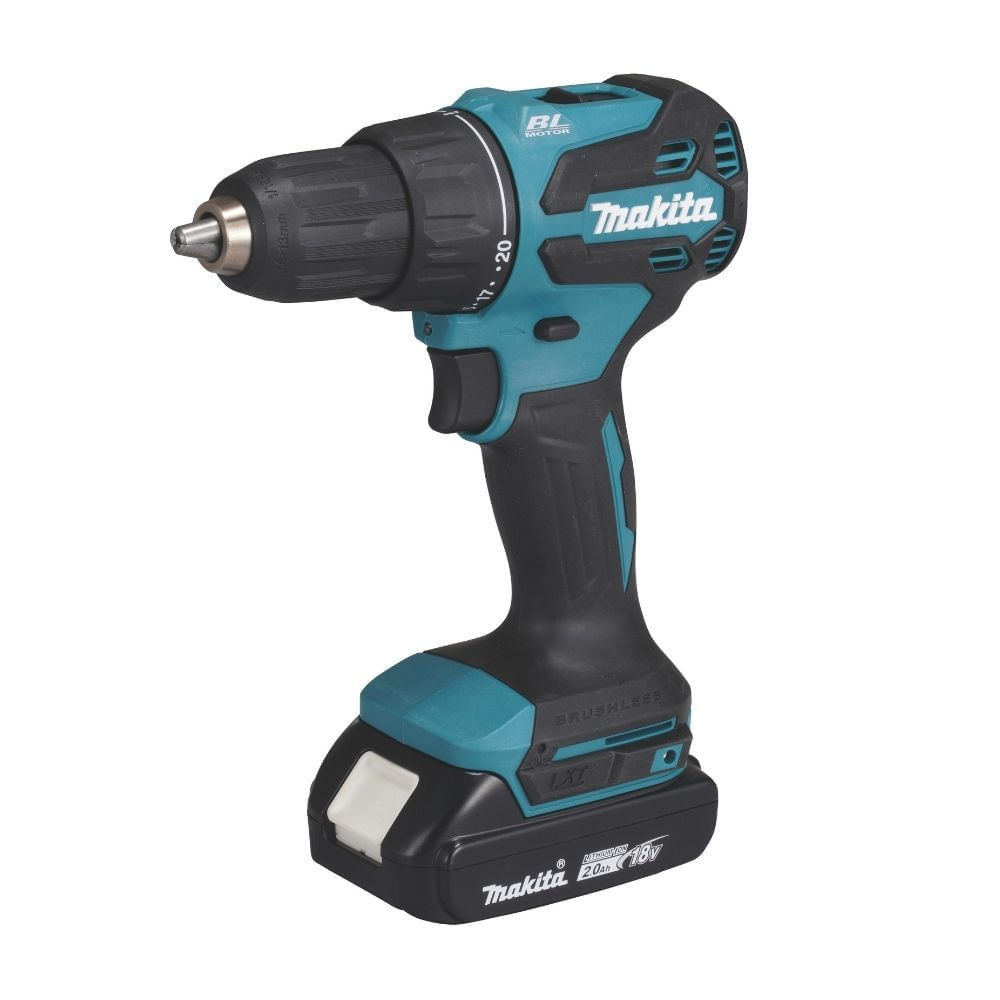 Taladro Percutor Dhp490wvex + 2 Baterías 2ah + Cargador + Maletín Makita
