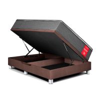 Cama Boxet Super Star Queen Chocolate Paraiso