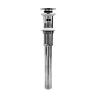 Desagüe Xl Push Acero Inoxidable Tapón Grande con rebose 13"" Metusa