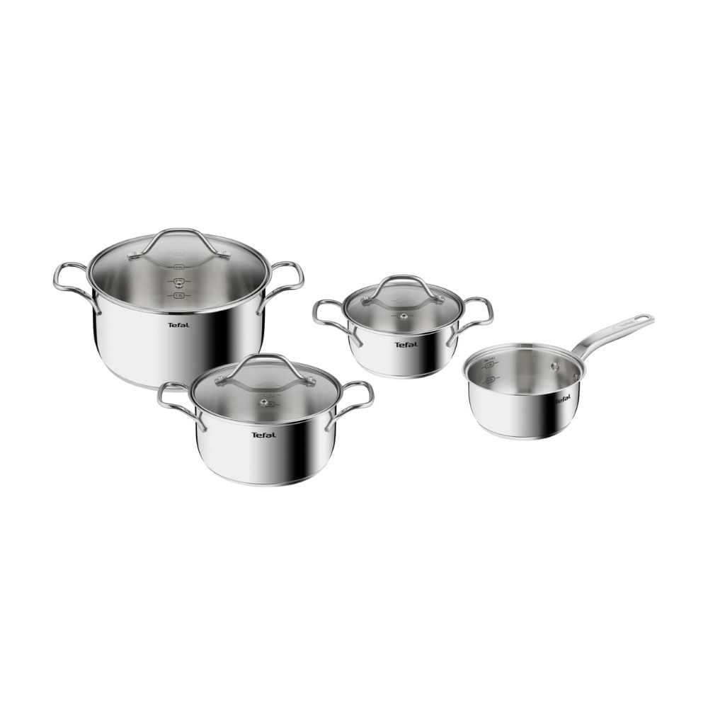 Set de Ollas Acero Inoxidable 7 Piezas Intuition T-Fal