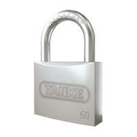 Candado Plano Niquel Satinado Alta Seg 60mm Tanke