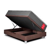 Cama Boxet Super Star 2 Plazas Chocolate Paraiso