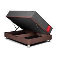 Cama Boxet Su Majestad 2 Plazas Chocolate Paraiso