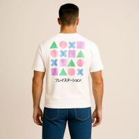 Polo Blanco Acuarela Caballero