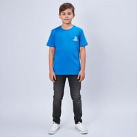 Polo Azul Botones Niño
