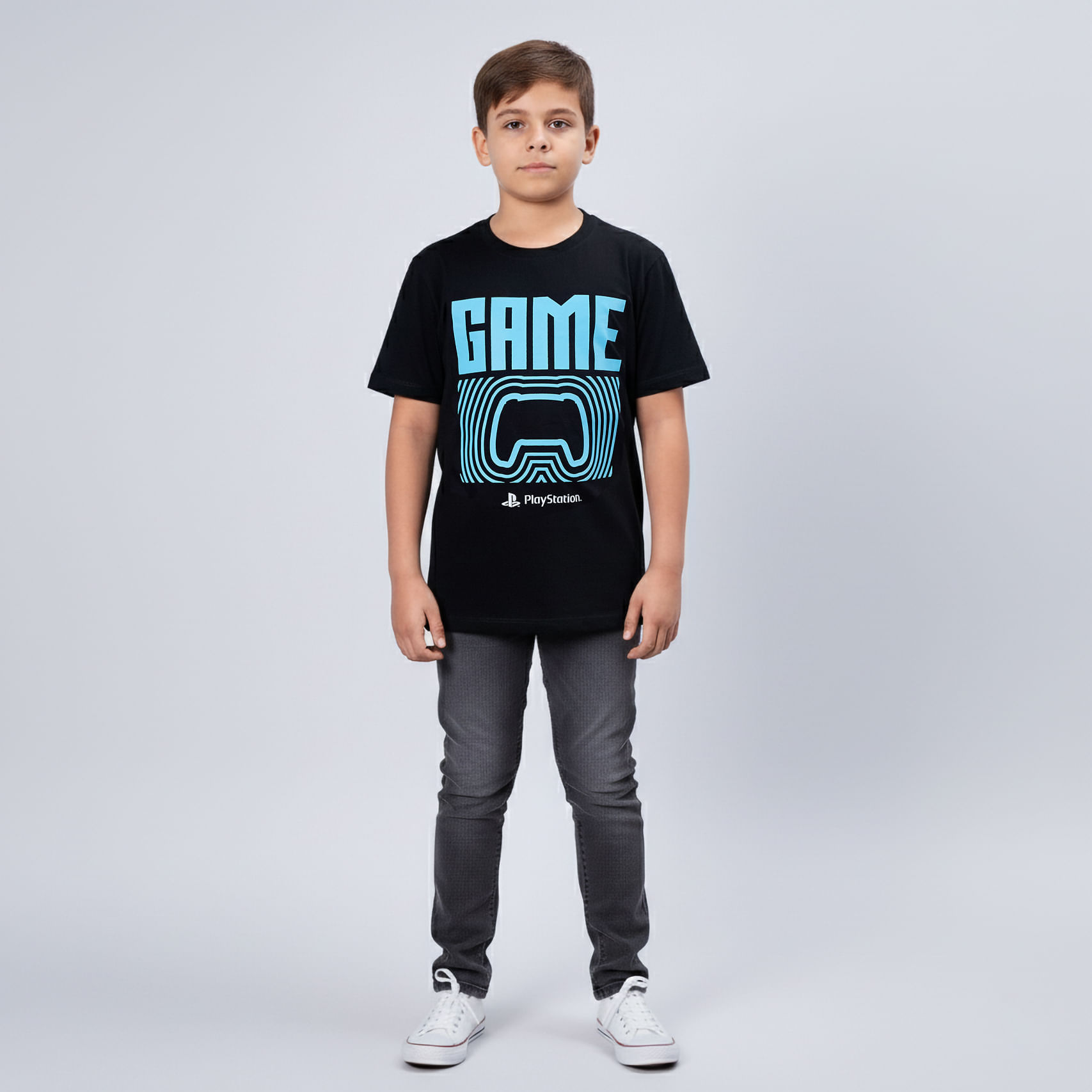 Polo Negro Game Niño