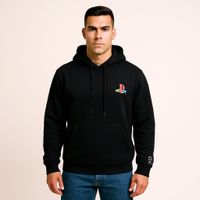 Polera Negra Logo PlayStation Clásico Caballero
