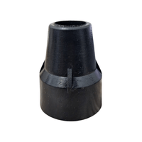 Regaton de Goma Negro Antideslizante 20 mm Pata para Baston, Muleta, Andador, Silla y mas