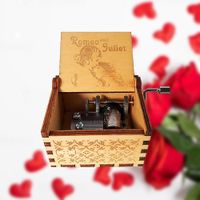 Caja Musical Romeo & Julieta Romance Regalo para Novios Boda Enamorados San Valentín Aniversario