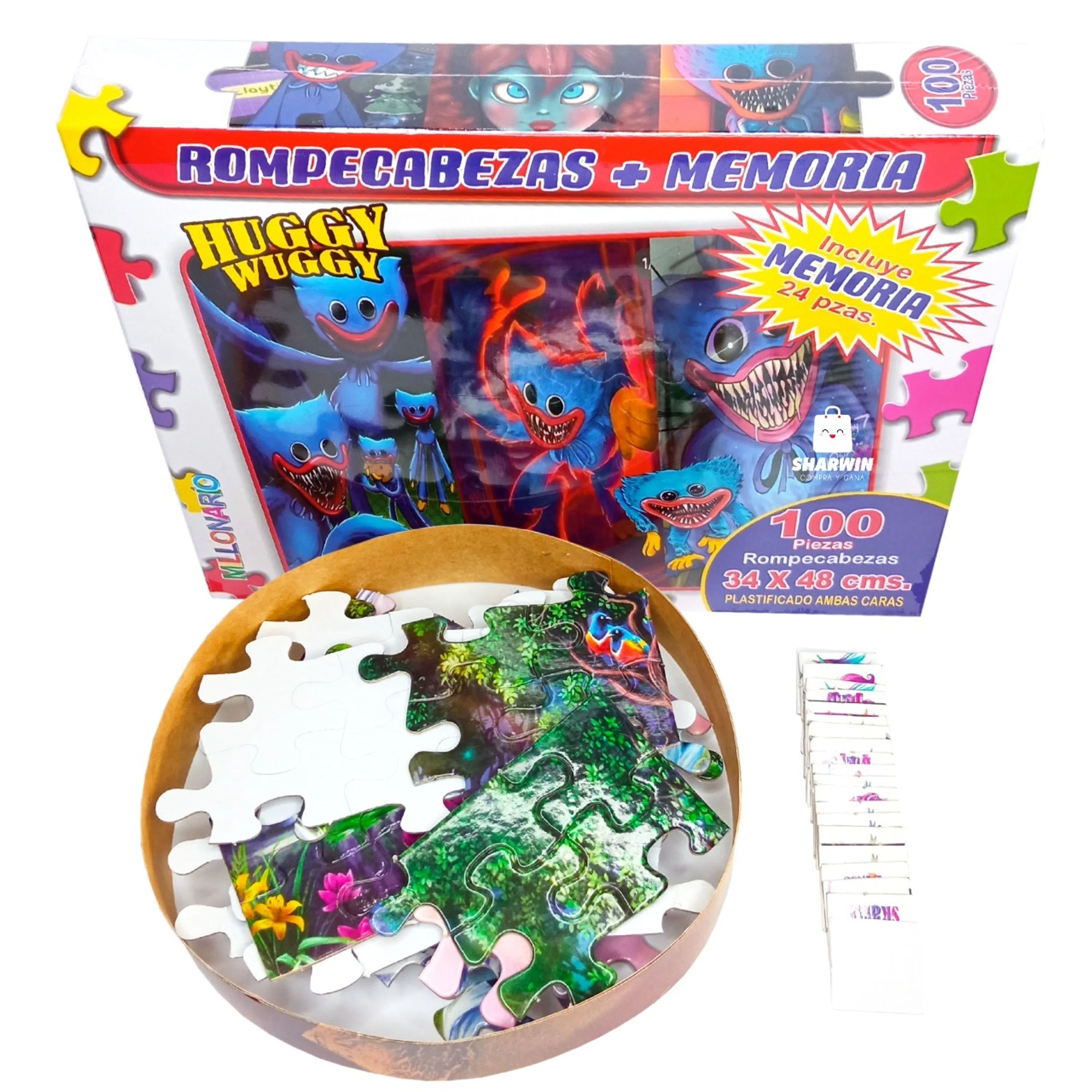 Rompecabezas 100 Piezas Huggy Wuggy Poppy Playtime Juguete Regalos para niños
