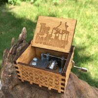 Caja Musical El Padrino The GodFather - Color Madera