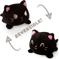 Peluche Gato Reversible Pulpo Reversible Gato Regalo Cumpleaños Gato Negro