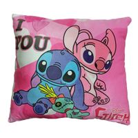 COJIN DECORATIVO STITCH Y SU NOVIA ANGELA STITCH REGALOS PELUCHE AMOR