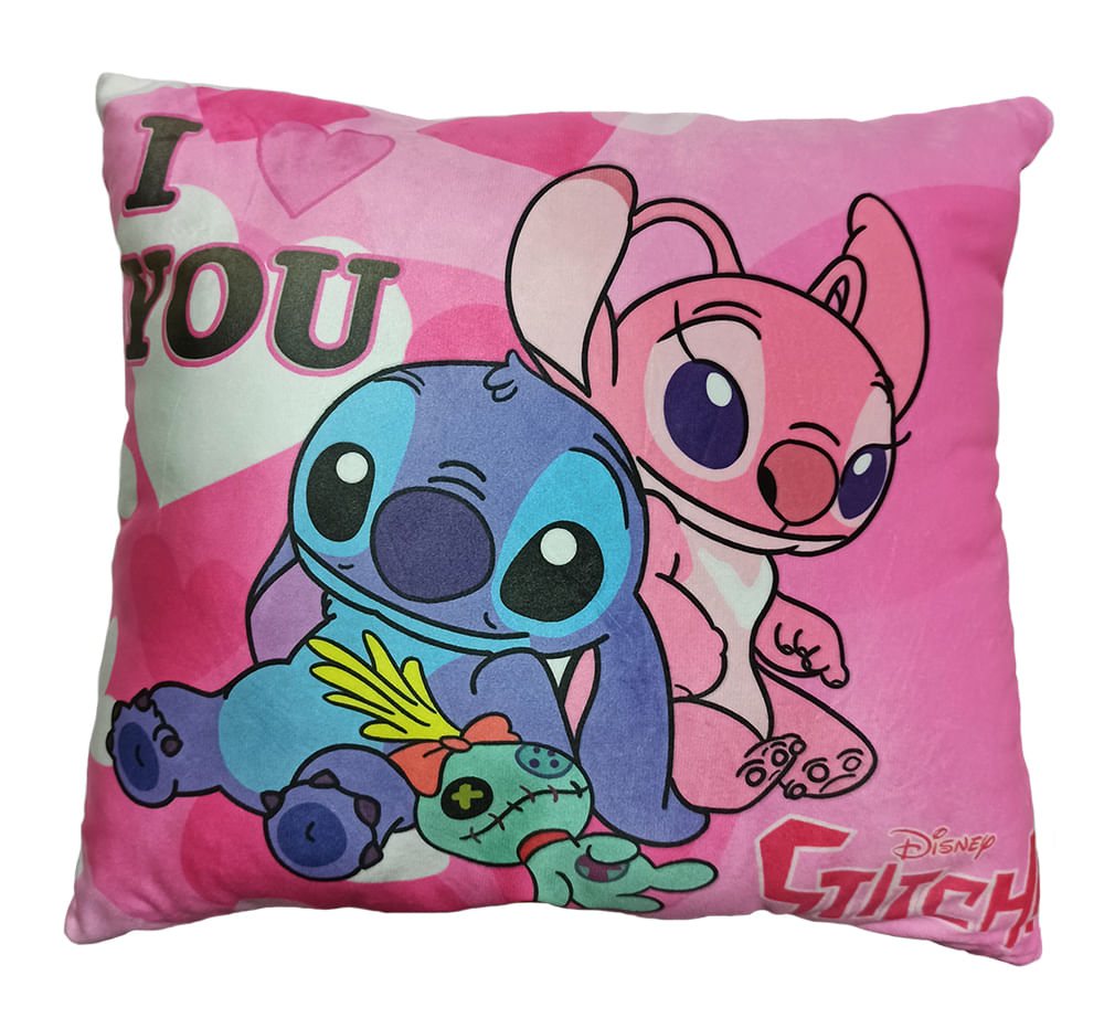 COJIN DECORATIVO STITCH Y SU NOVIA ANGELA STITCH REGALOS PELUCHE AMOR