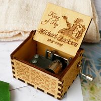 Caja Musical Michael Jackson Rey del Pop Rock and Roll Coleccionables