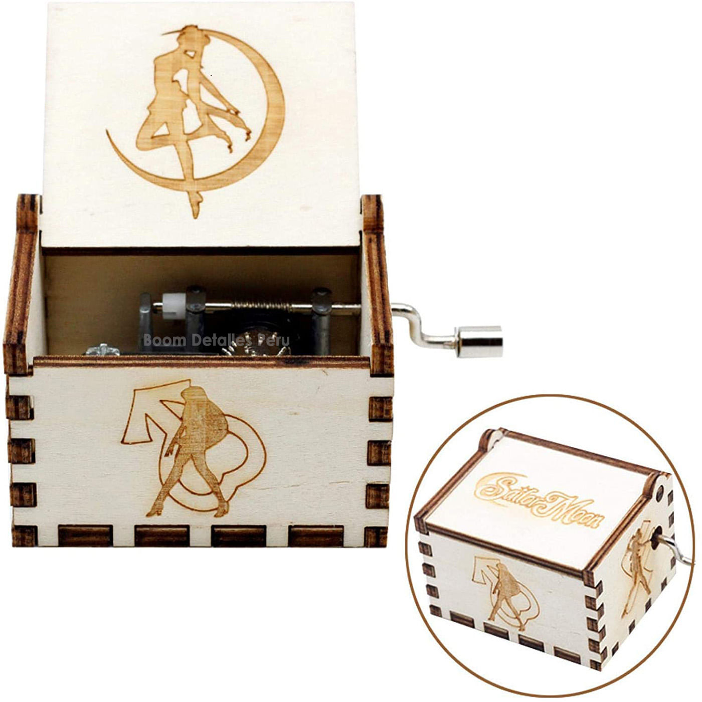 CAJA MUSICAL SAILOR MOON BLANCO ANIME MANGA COSPLAY KAWAII