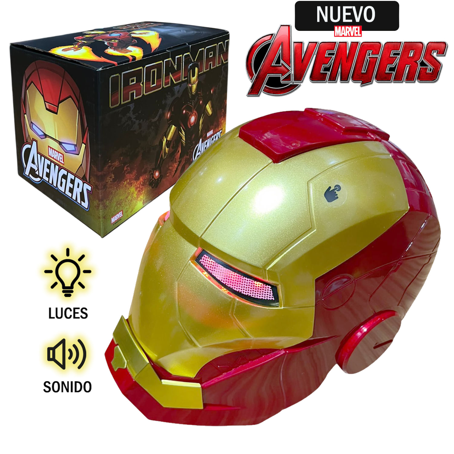 Juguete Casco de Iron Man Electrónico A668-2