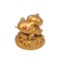 Pokemon Estatua Bulbasaur de La Suerte Dorado