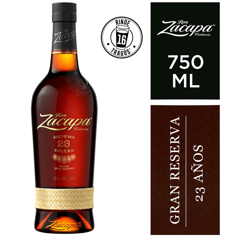 Ron ZACAPA 23 años Botella 750ml